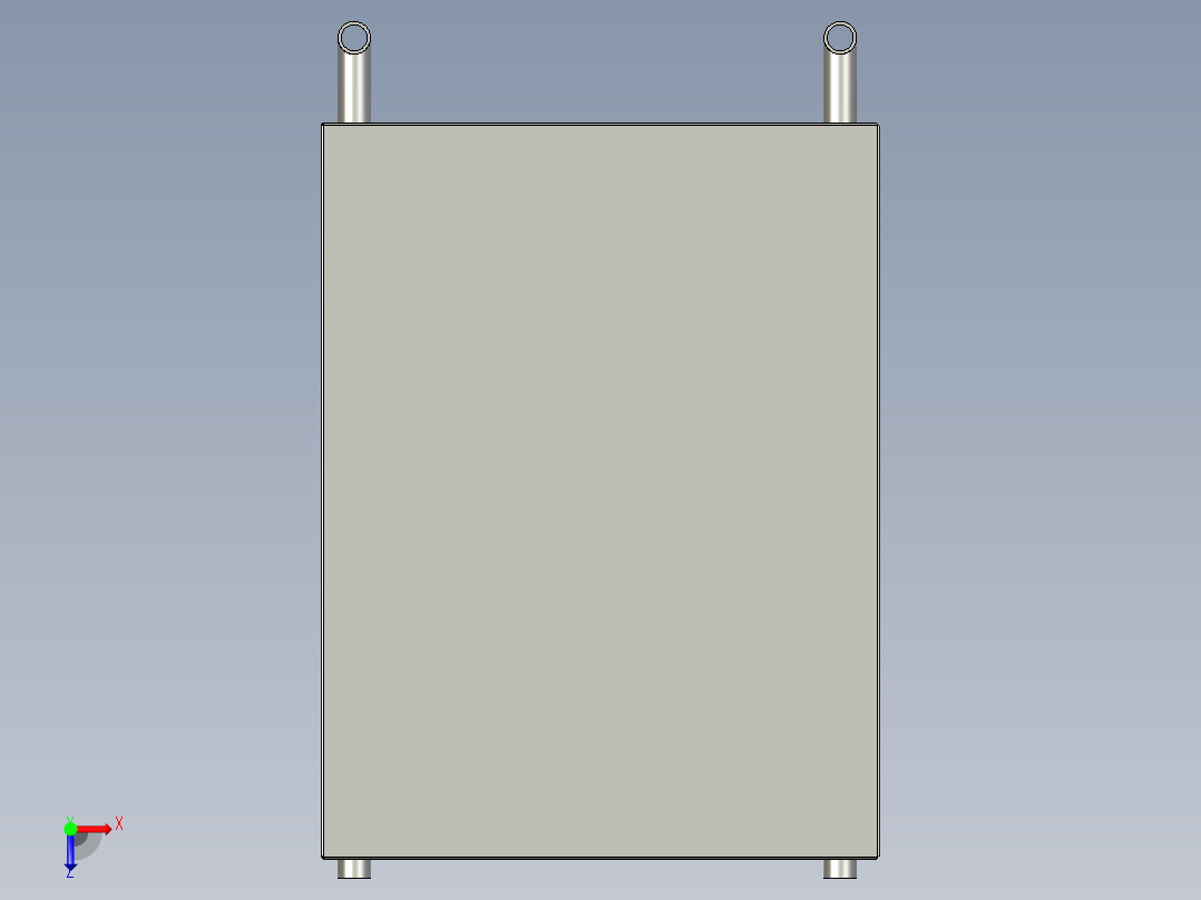 上支架料车俯视图