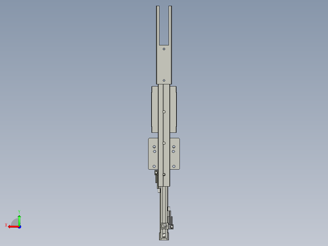 按钮装配辅助后视图