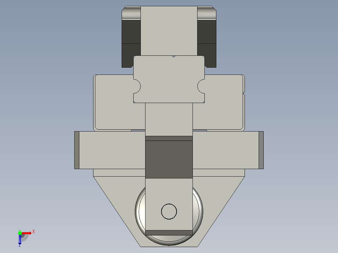 按钮装配辅助俯视图