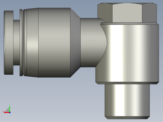 LM18A001外六角肘节接头PH801后视缩略图