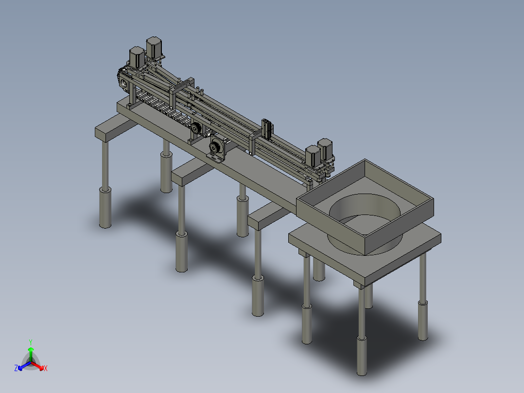 具有和面功能的面条机主视图