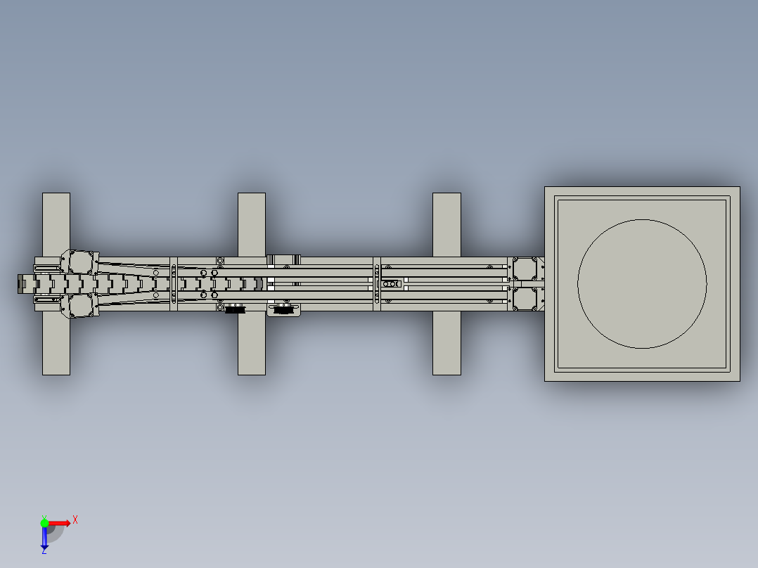 具有和面功能的面条机俯视图