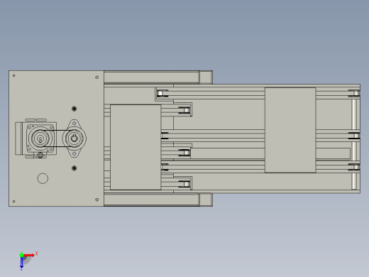 自动升降输送平台设计俯视缩略图