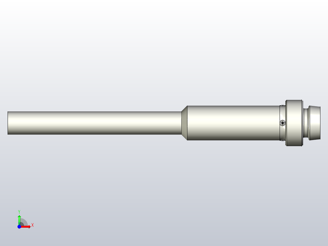 圆柱形标准功能型电感式传感器[ISLR04QAFDNO-E1]前视图