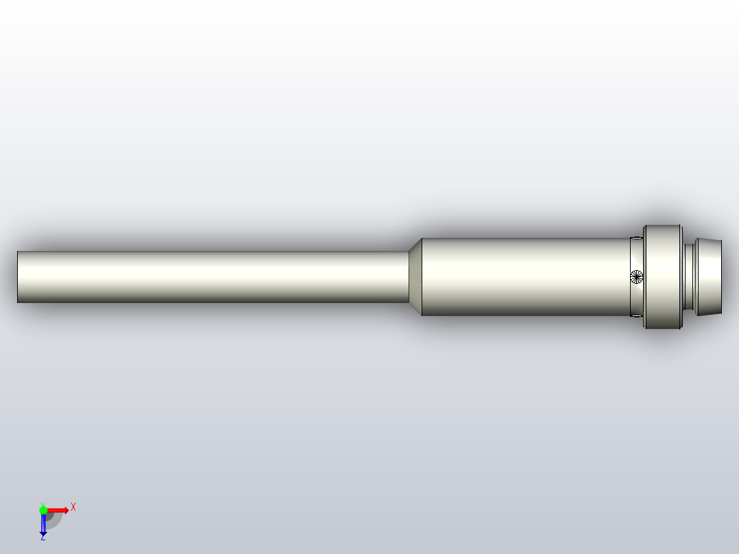 圆柱形标准功能型电感式传感器[ISLR04QAFDNO-E1]俯视图