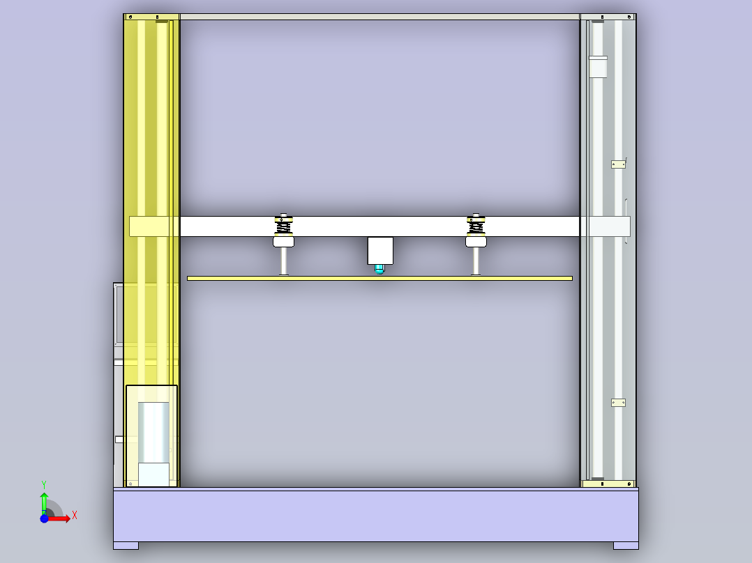 纸箱抗压机前视图
