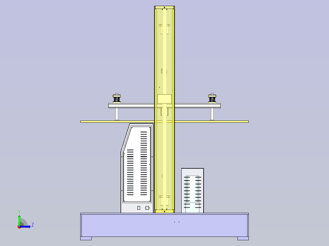 纸箱抗压机左视图
