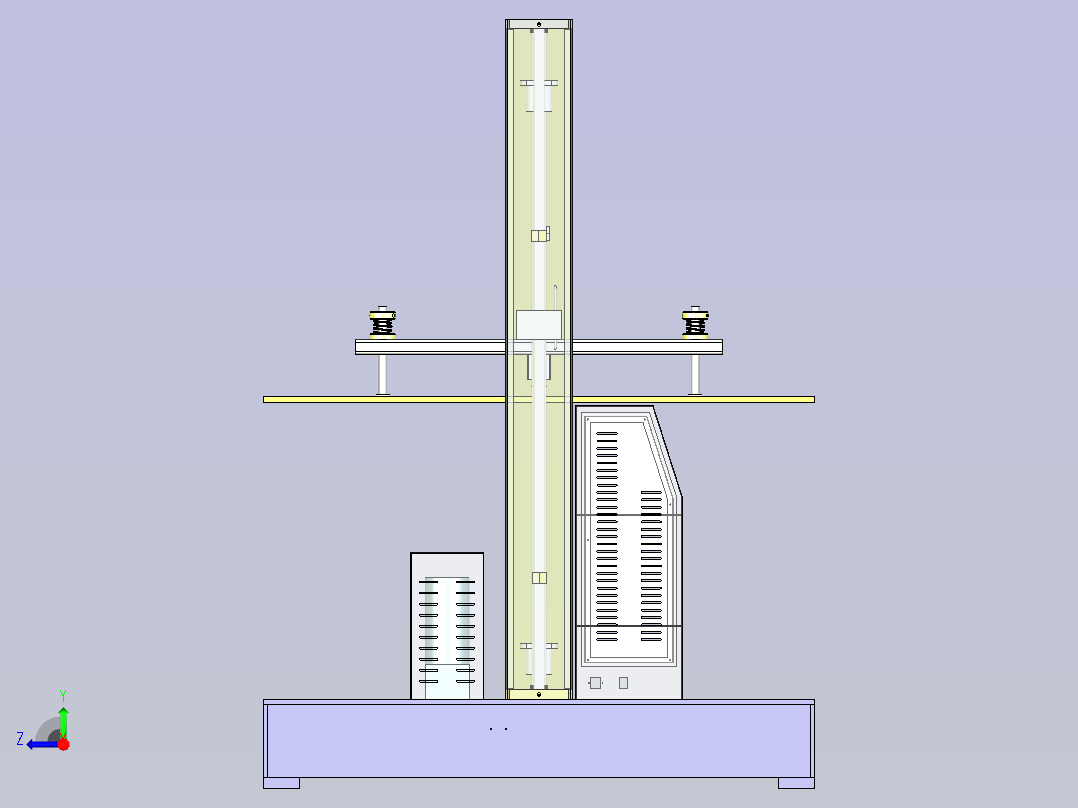 纸箱抗压机右视图