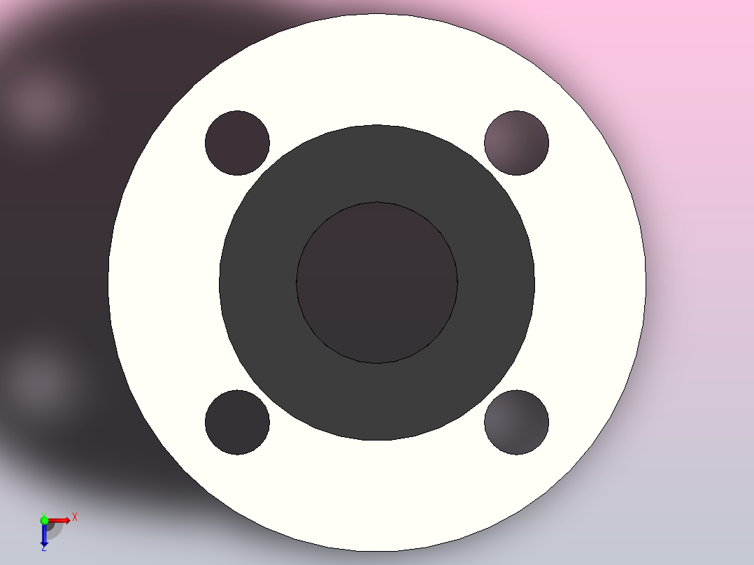 可曲挠体橡胶接头DN40俯视图