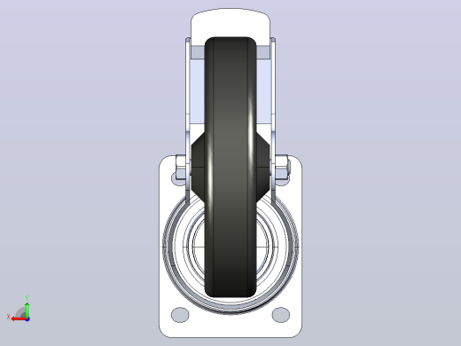 抗静电双制动转向脚轮D200 140×110_抗静电双制动转向脚轮D200 140×110后视缩略图