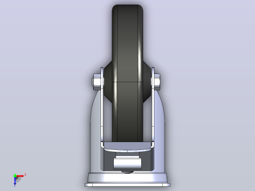 抗静电双制动转向脚轮D200 140×110_抗静电双制动转向脚轮D200 140×110俯视缩略图