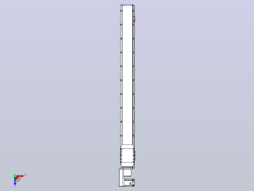 机器人皮带驱动直线轴TPA-GCB-150-P80-L1450-QL-M75-N3俯视缩略图