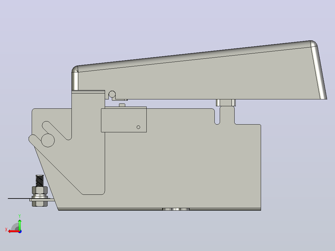 HR5-100_31 3P熔断器式隔离开关三维模型202011后视图