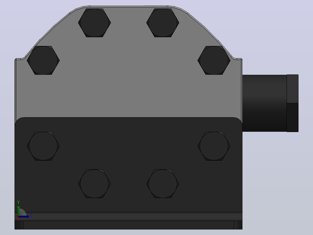 FMA＊-4R＊＊分流器[FMA-4R2.1G]左视图