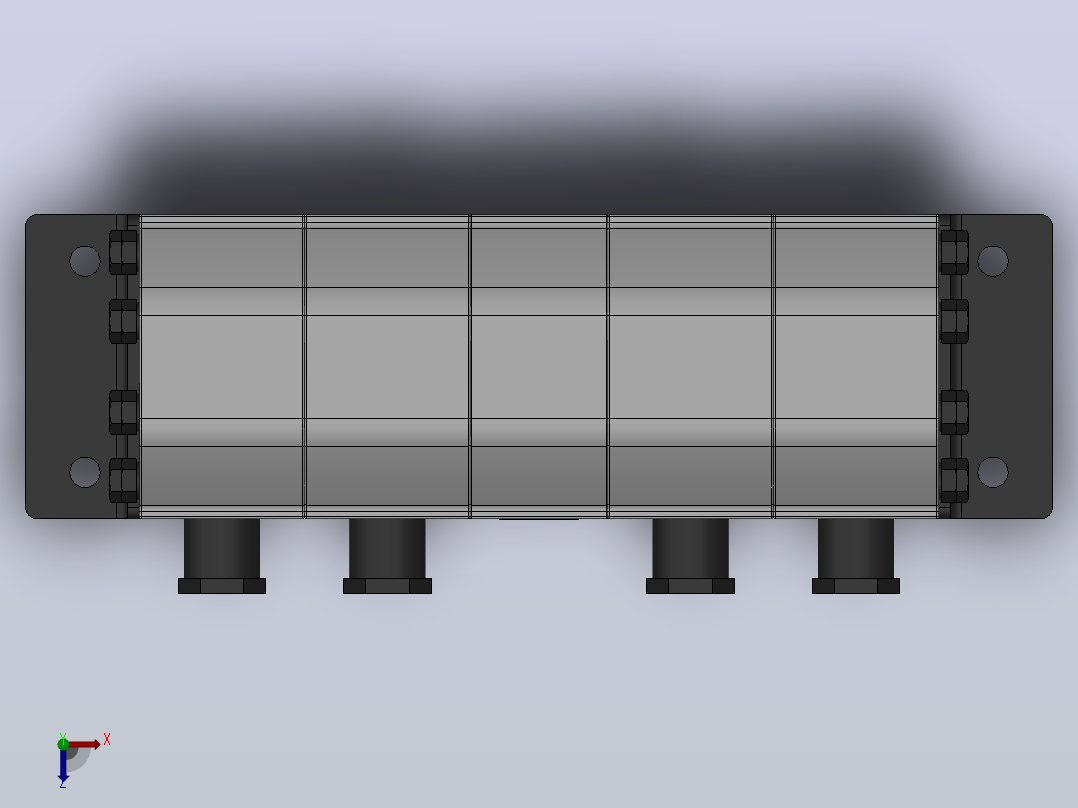 FMA＊-4R＊＊分流器[FMA-4R2.1G]俯视图