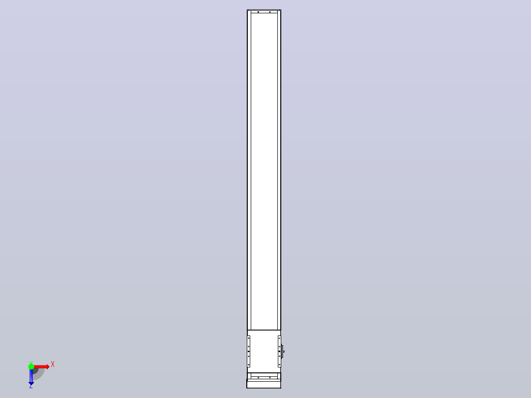 滚珠丝杠直线轴带导轨全封闭TPA-HCR-140D-2010C-L1300-MP-C-P40-N3俯视图