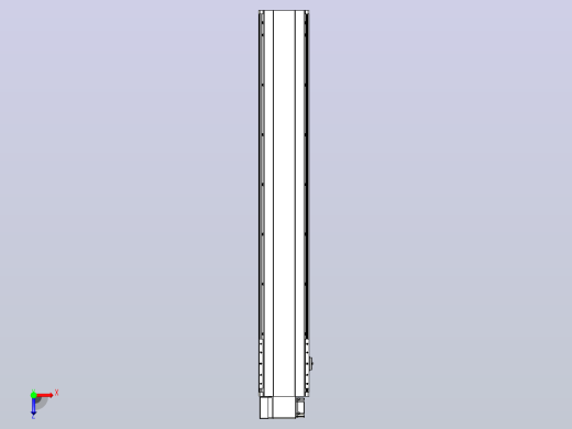 皮带直线轴半封闭可选导轨TPA-HNB-202D-140-L1200-LP-C-P75-N3俯视缩略图