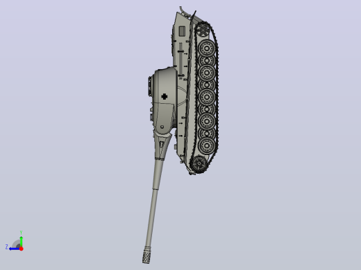 狮式 坦克 战车 panzerkampfwagen vii lowe NVENTOR stp igs右视缩略图