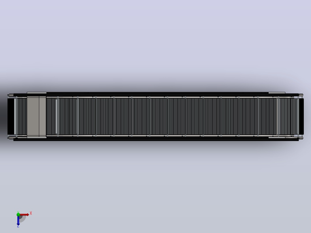 SolidWorks自动扶梯驱动装配和动画俯视图