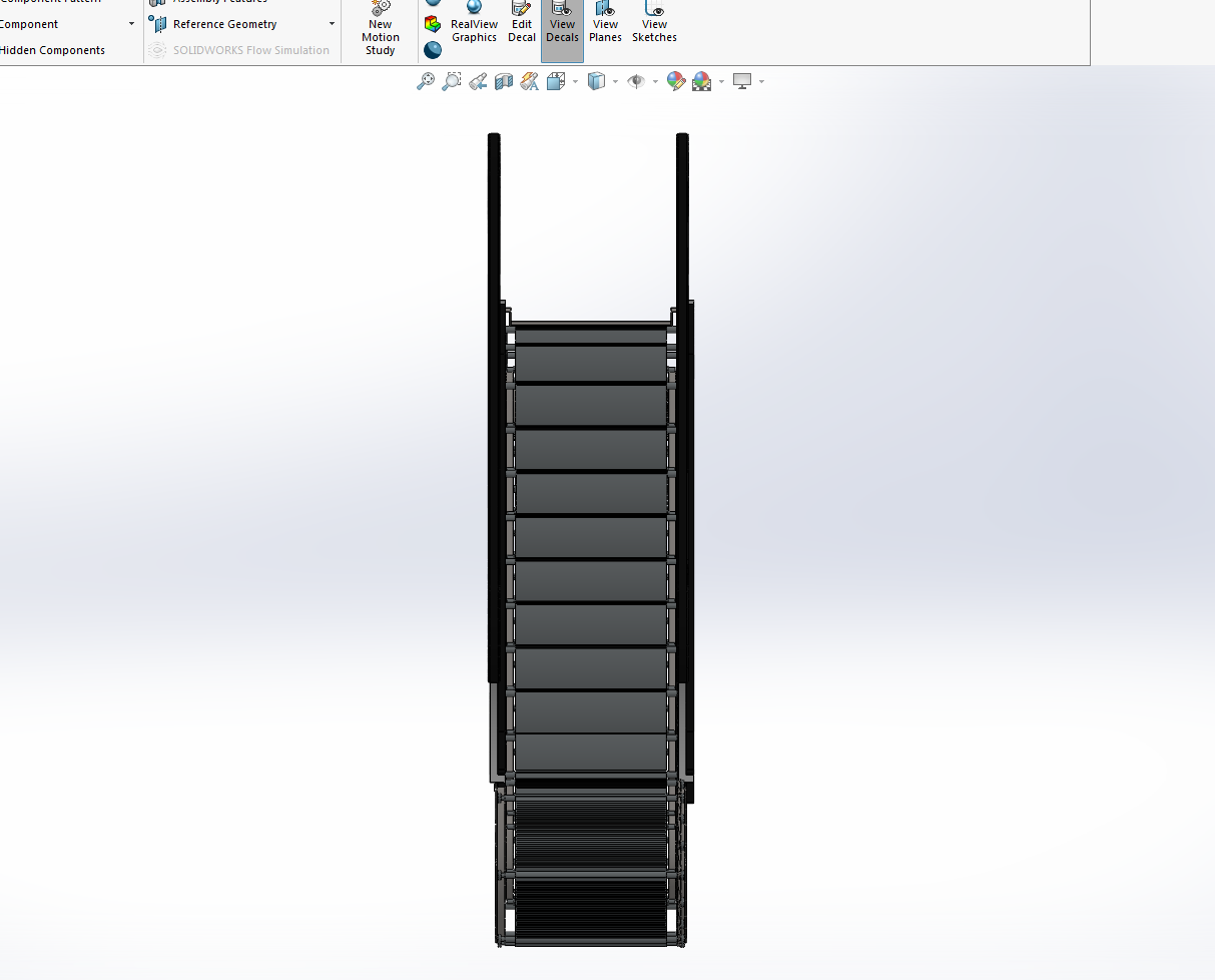 SolidWorks自动扶梯驱动装配和动画