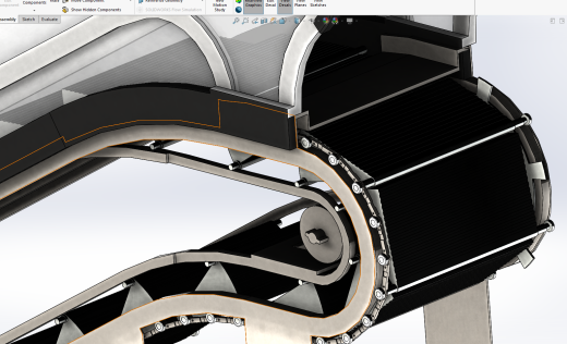 SolidWorks自动扶梯驱动装配和动画缩略图