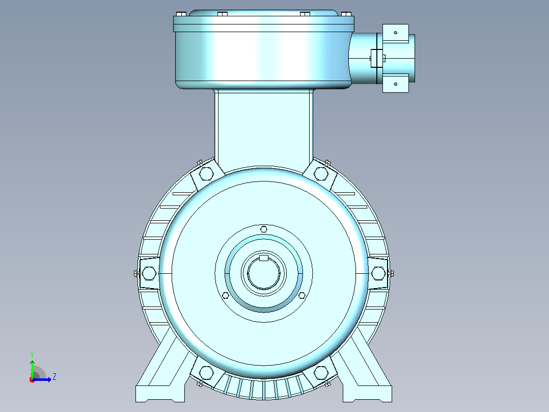 YB3型电机-B3-315-355[YB3-315S-10]左视图