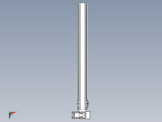 皮带直线轴半封闭可选导轨TPA-HNB-85S-90-L750-RU-C-P20-N3俯视缩略图
