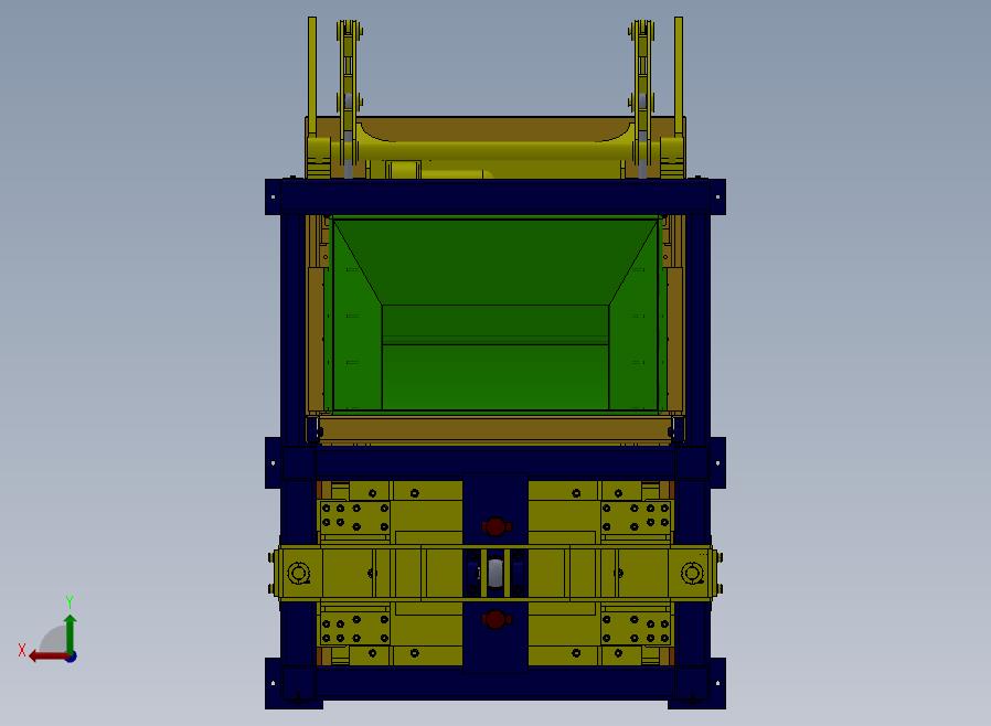 A60-液压制砖机后视图