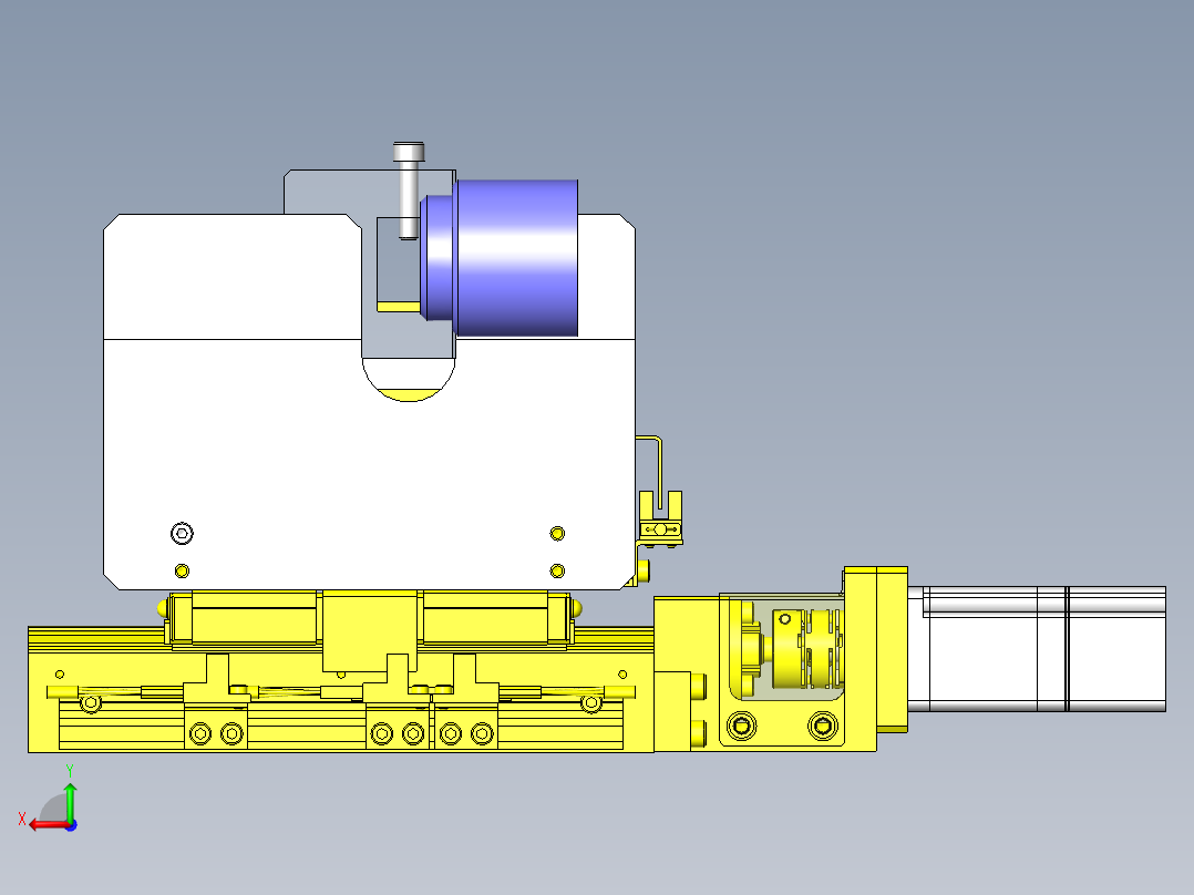 树脂零件的切削加工机后视图