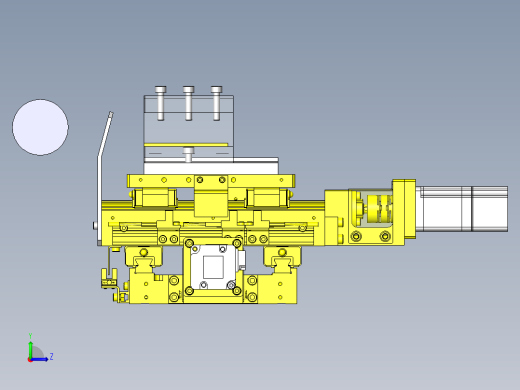 树脂零件的切削加工机左视缩略图