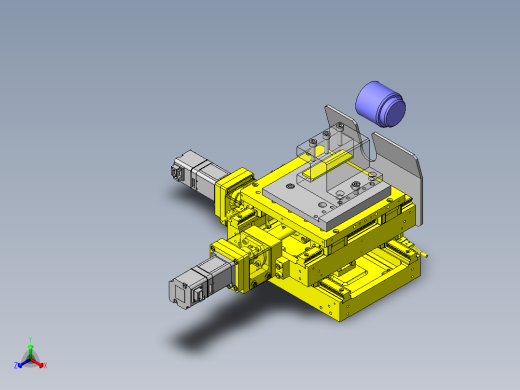 树脂零件的切削加工机正等轴测缩略图
