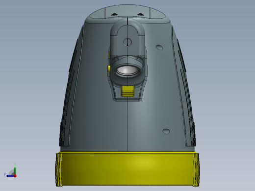 手持聚光灯手电筒模型3D图纸 STEP格式右视缩略图