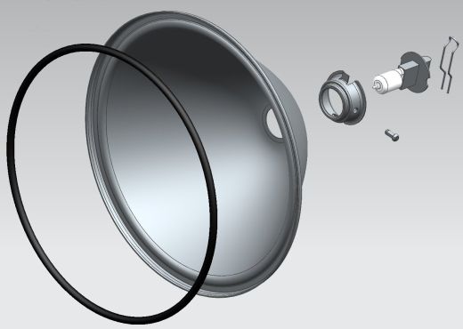 手持聚光灯手电筒模型3D图纸 STEP格式缩略图