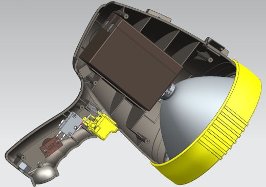 手持聚光灯手电筒模型3D图纸 STEP格式缩略图
