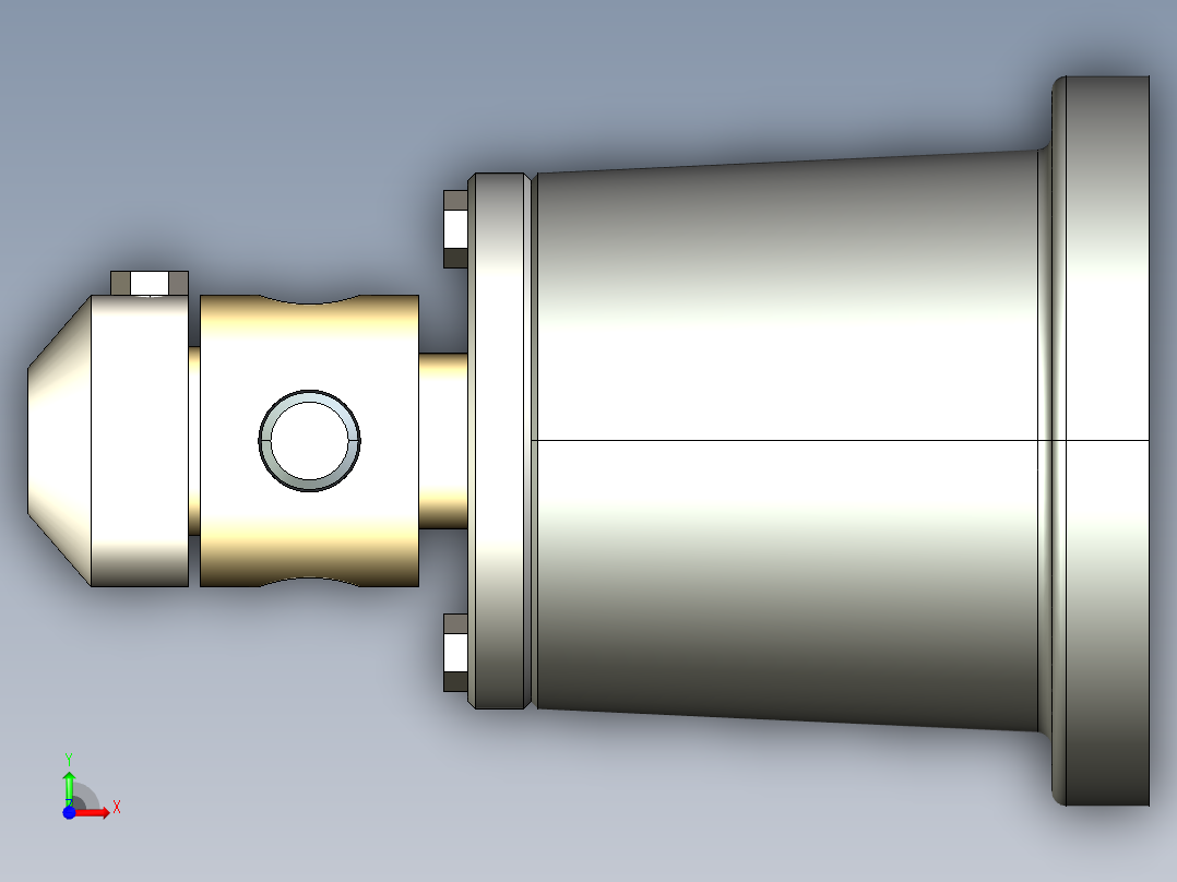 千斤顶装配图零件图3D模型proe前视图