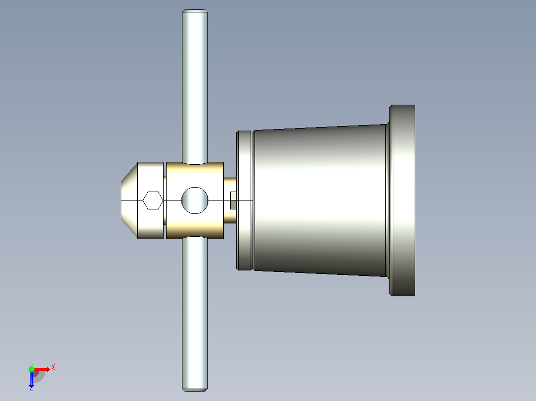 千斤顶装配图零件图3D模型proe俯视图