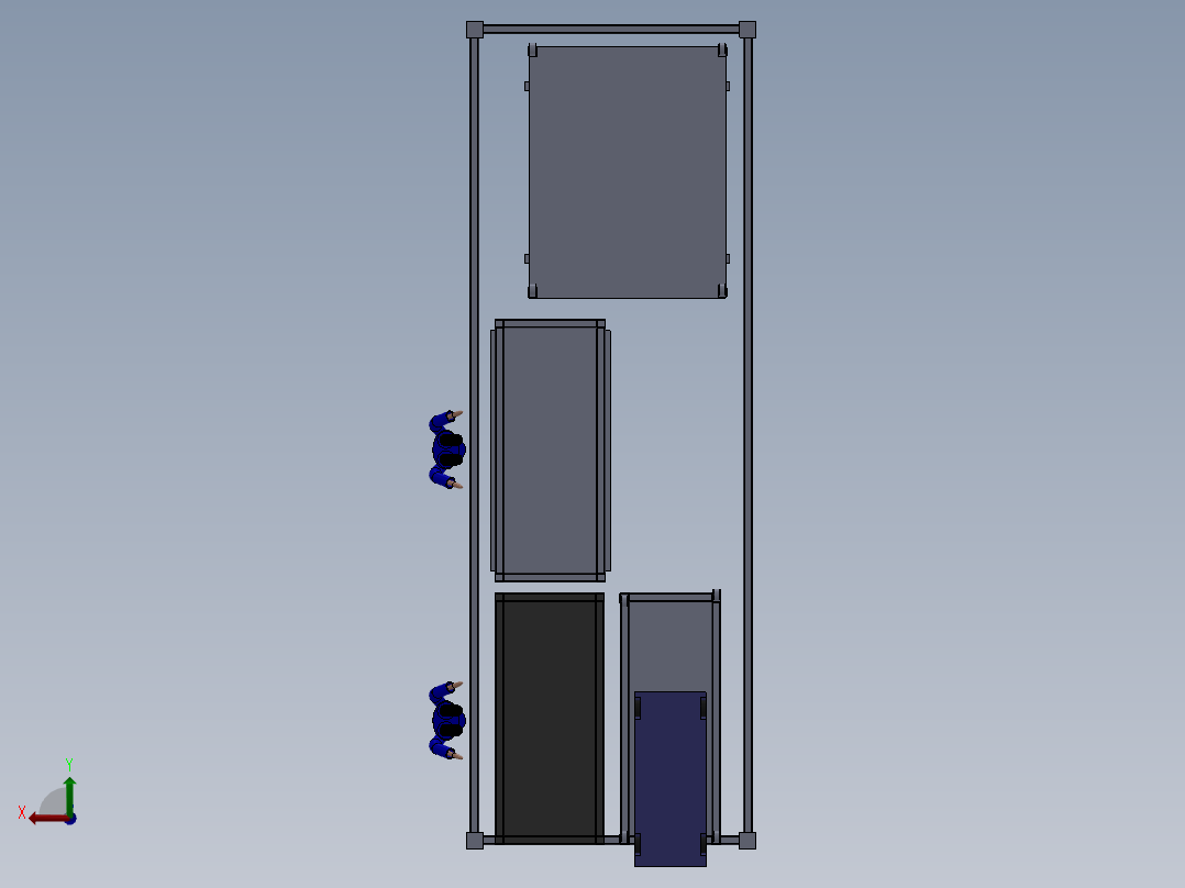 箱体装配后视图