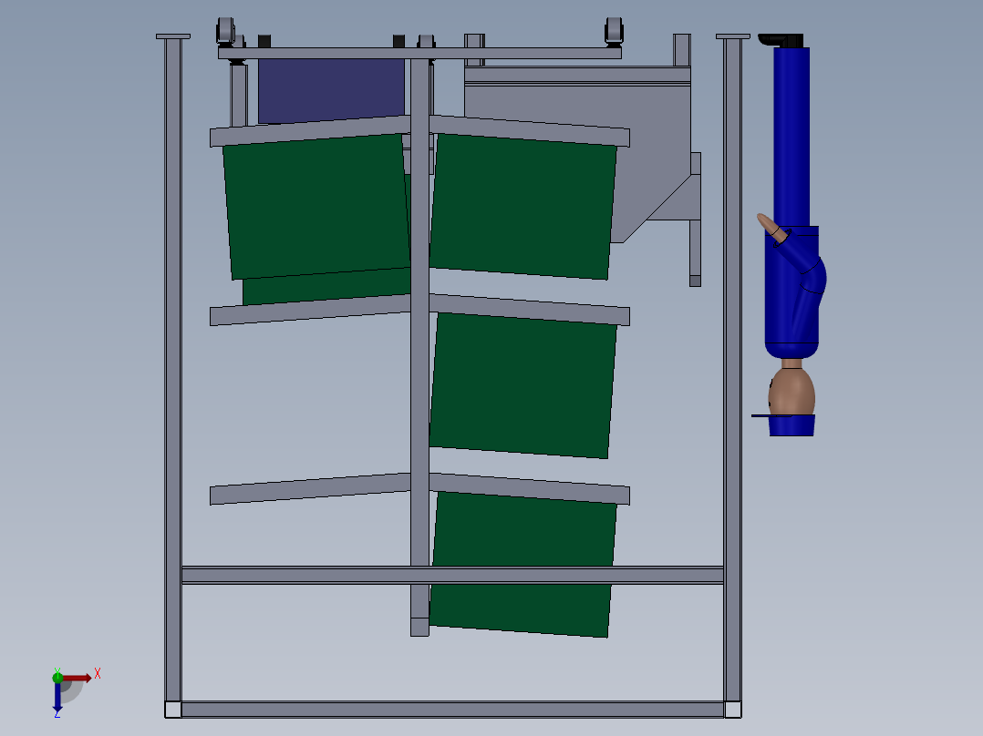 箱体装配俯视图
