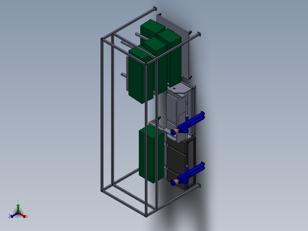 箱体装配正等轴测图