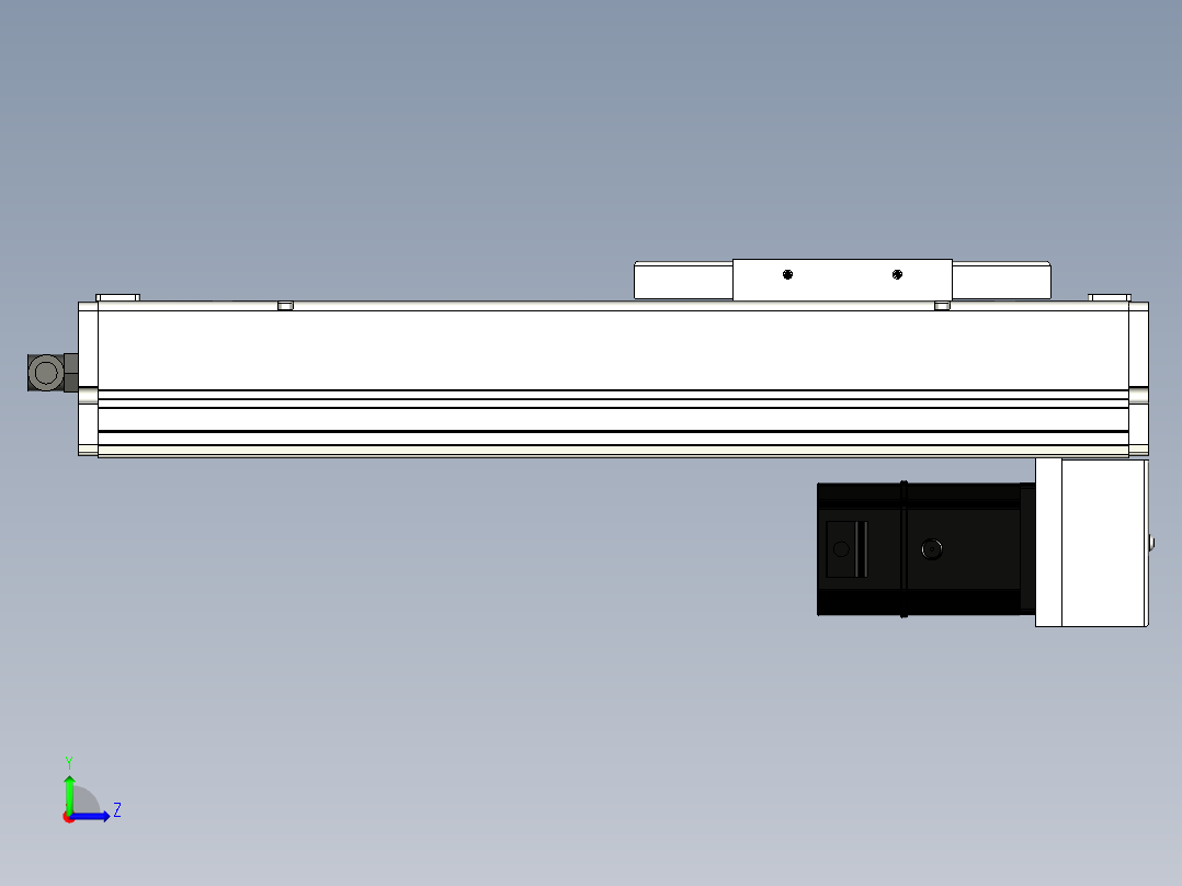 Toyo东佑达直线模组-ECH14-200-BM-200W左视图