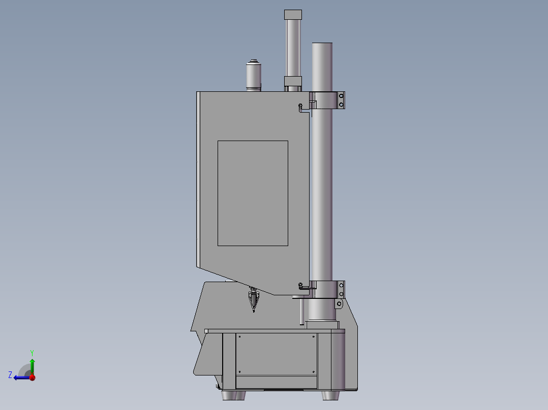 桌面式全自动四轴锁螺丝机右视图