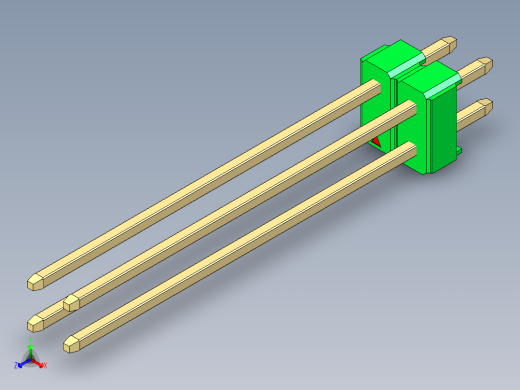 彩色公头100mil（2.54mm）系列-DS1021_green_2x02p_100mil_Type43_rev1.0