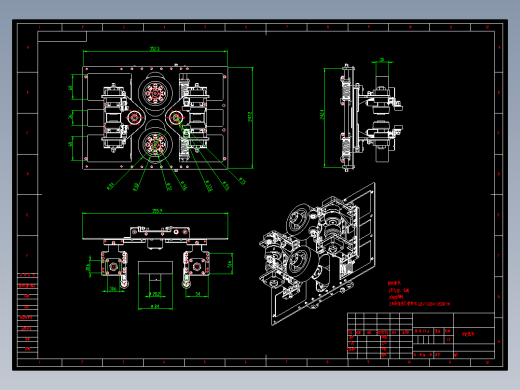 轨道式巡检机器人结构设计CAD图纸