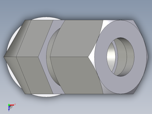 卡套式工业通用硬管接头EO_Adjustable_locknut_45_deg_elbow_VEE10LMCF俯视缩略图