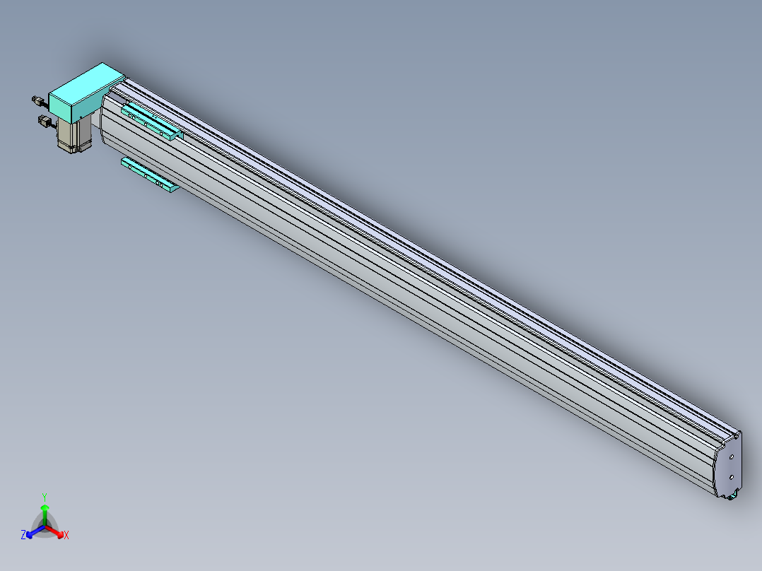 威洛博VBF同步带传动一般环境VBF14-L45-S1450-BRU-ZP40-C3主视图