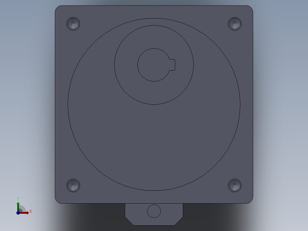 信农-特殊行星减速机前视图