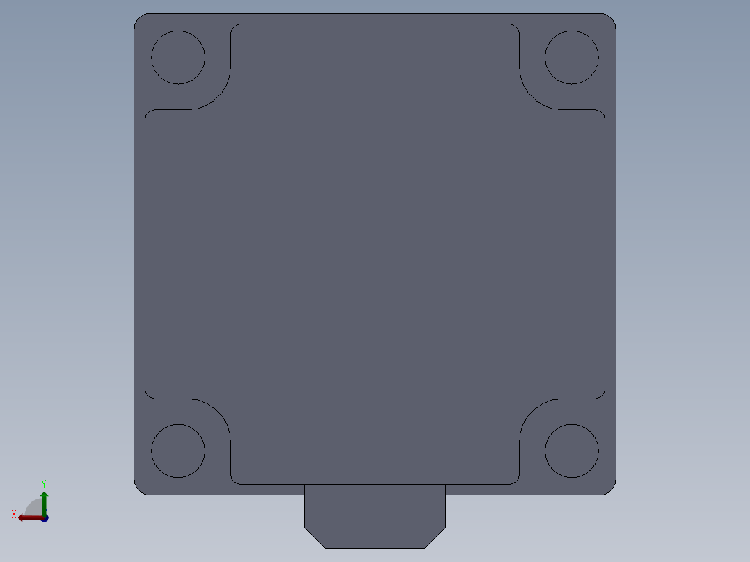 信农-特殊行星减速机后视图