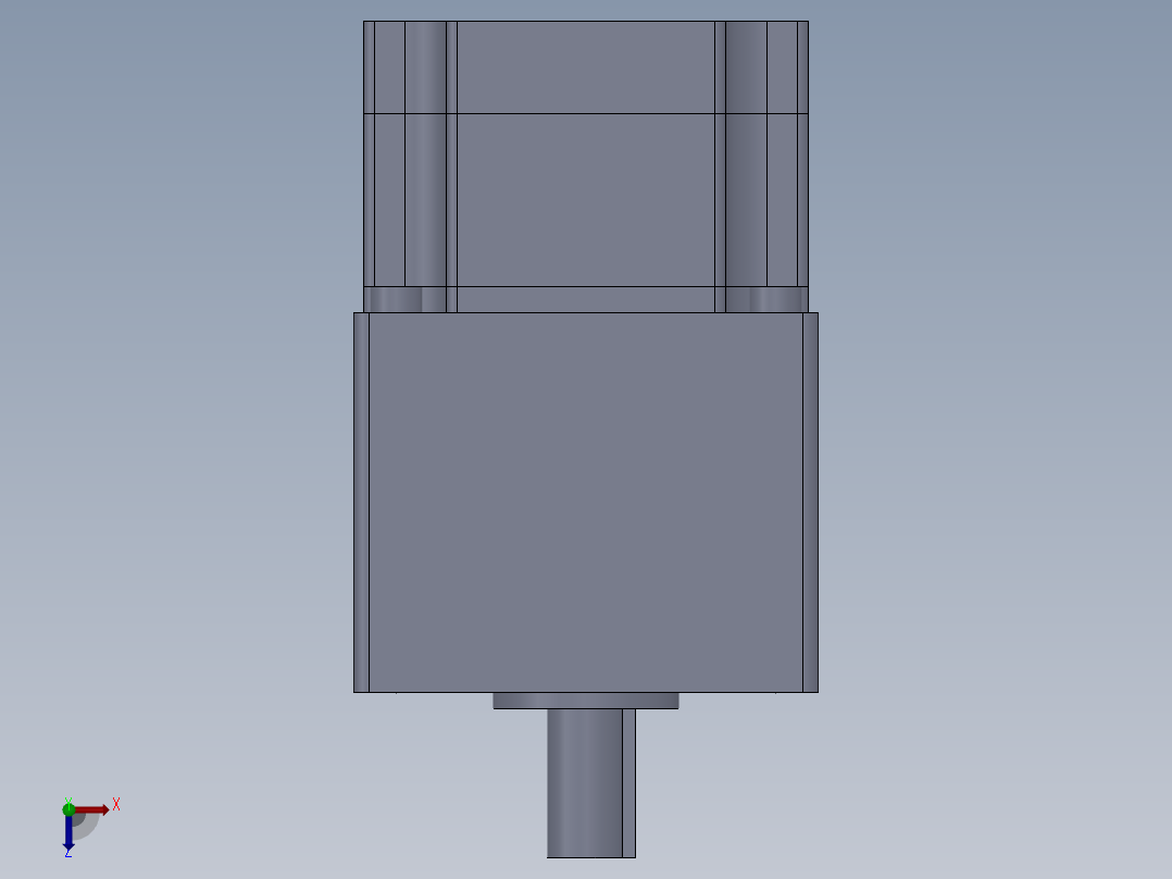 信农-特殊行星减速机俯视图