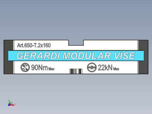 Gerardi 模块化虎钳 art.650-T2x160前视缩略图