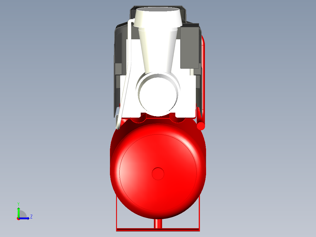 空气压缩机 FX-90 24L 罐--x_t左视图